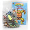 Image 1 : 9 NINJA TURTLE TMNT FIGURES WITH STORYBOOK