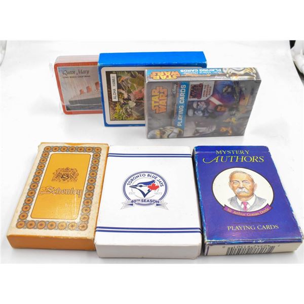 VINTAGE (6) PLAYING CARD SETS