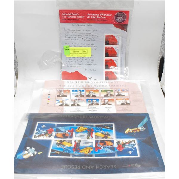 CANADIAN STAMP SETS PREMIERS SEARCH AND