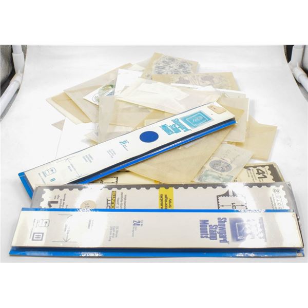 COLLECTABLE STAMPS WITH SCOTCH MOUNTS