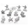 Image 1 : 10 UNPAINTED BRITISH SOLDIERS W/TERRAIN BASE