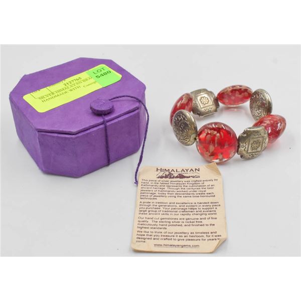 SILVER HIMALAYAN BRACELET HANDMADE WITH