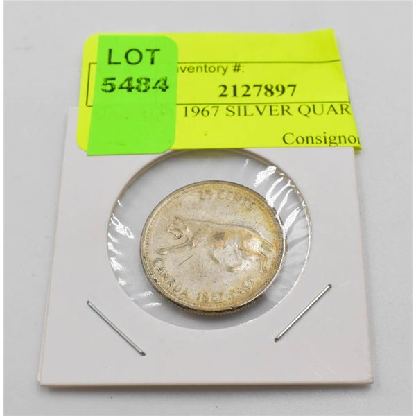 CANADA 1967 SILVER QUARTER
