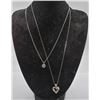 Image 1 : 2 STERLING SILVER NECKLACES 1 CHARM