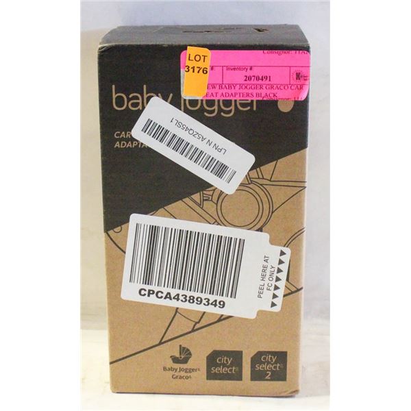 NEW BABY JOGGER GRACO CAR SEAT ADAPTERS BLACK
