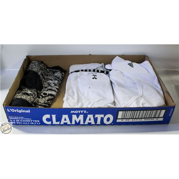 LADIES M ADIDAS/UNDER ARMOR/HURLEY SHIRTS