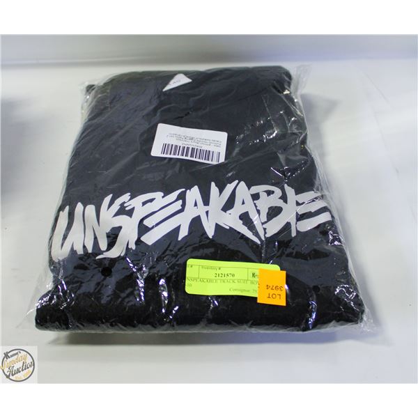 UNSPEAKABLE TRACK SUIT  BOY 9-10