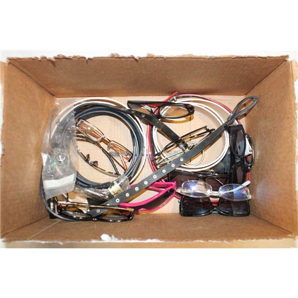 ESTATE BELTS + GLASSES INCLUDES GUESS-