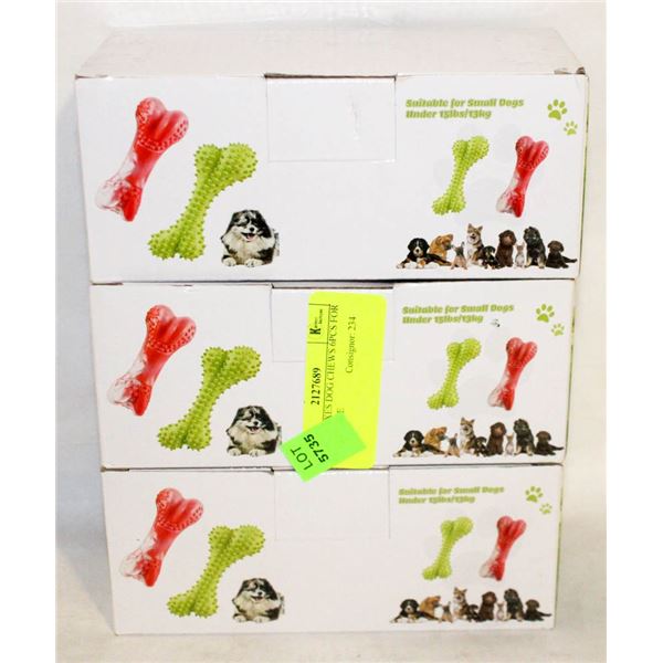 NEW 3 BOXES DOG CHEWS 6PCS FOR AGGRESSIVE