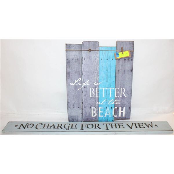 WOODEN CABIN DECOR SIGNS