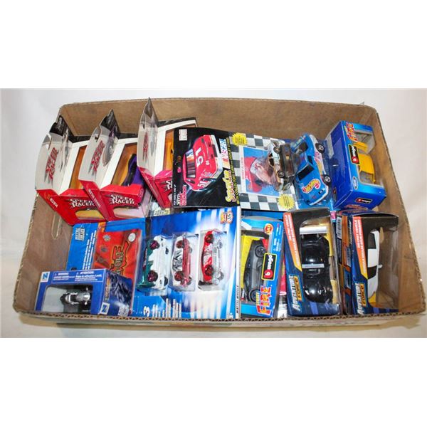 BOX OF MISCELLANEOUS DIE CAST - NASCAR,