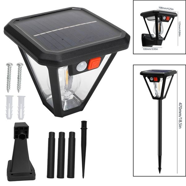 NEW MOTION SENSOR SOLAR FANCY OUTDOOR YARD LIGHT