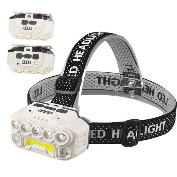 MOTION SENSOR RECHARGEABLE 7 LED+ COB HEADLAMP