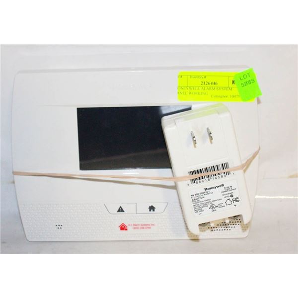 HONEYWELL ALARM SYSTEM PANEL WORKING