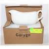 Image 1 : GURYGO 17 OZ WHITE GRAVY BOAT NEW IN BOX