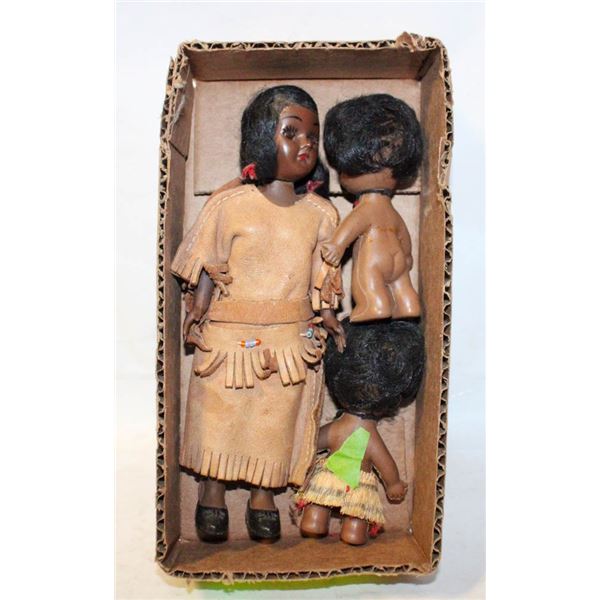 3 INDIGENOUS THEMED DOLLS