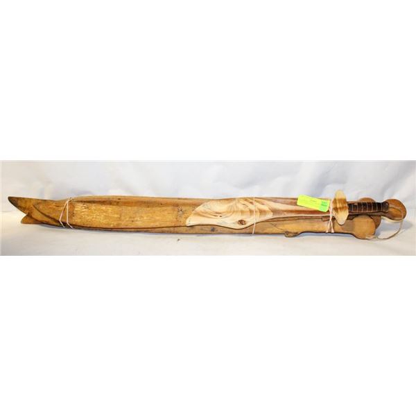 6 WOOD PRACTICE SWORDS ALL TOGETHER-ESTATE