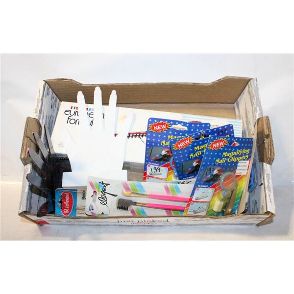 FLAT OF NEW OLD STOCK SELF CARE ITEMS ASSORTED