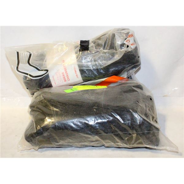 10 PAIRS OF NEW BLACK SOCKS