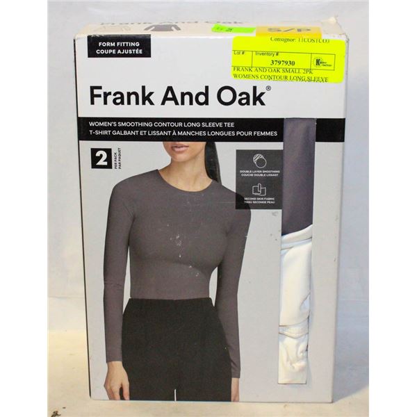 FRANK AND OAK SMALL 2PK WOMENS CONTOUR LONG SLEEVE