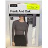 Image 1 : FRANK AND OAK SMALL 2PK WOMENS CONTOUR LONG SLEEVE