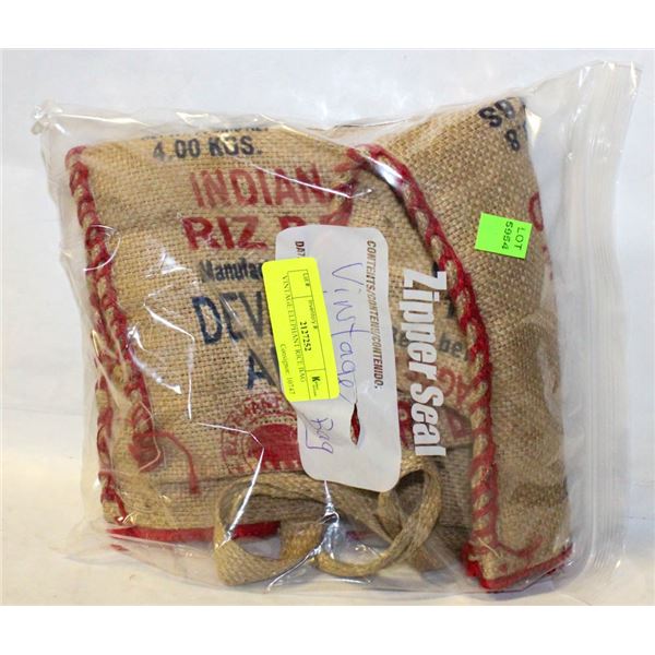 VINTAGE ELEPHANT RICE BAG