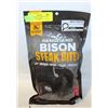Image 1 : 300G RANGELAND BISON STEAK BITES CRACKED PEPPE