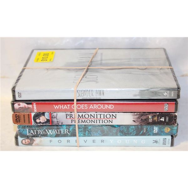 5 HORROR DVDS SLENDERMAN PREMONITION...