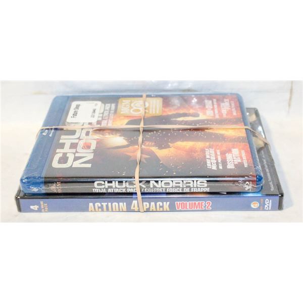 (2) CHUCK NORRIS MOVIE PACKS 8 MOVIES