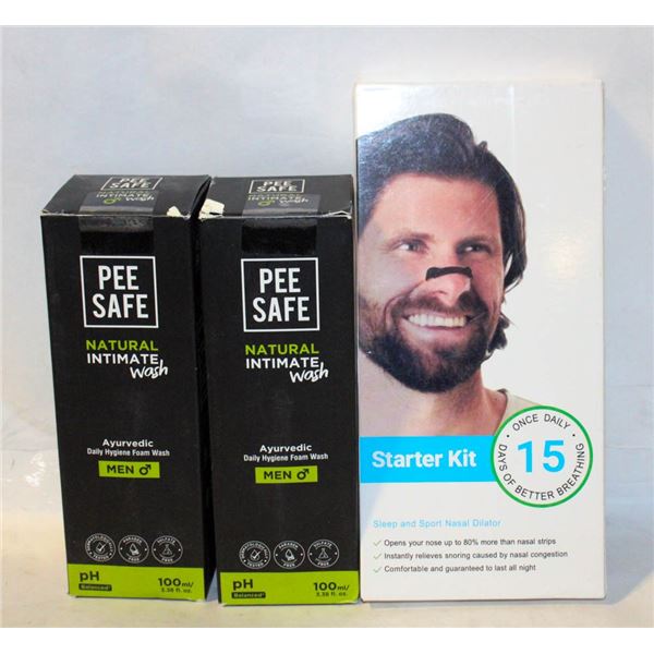 SLEEP NASAL DIALATOR/ (2) PEE SAFE MENS SHAMPOO