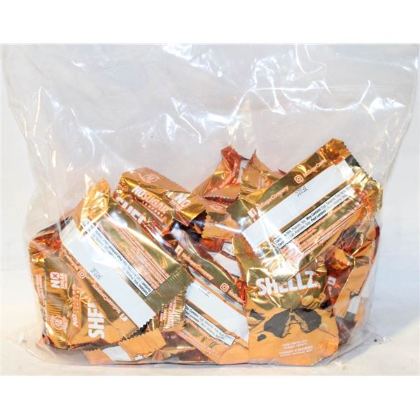 REPACKED 28 X 19G NO SUGARSHELLZ DARK CHOC CRUNCH