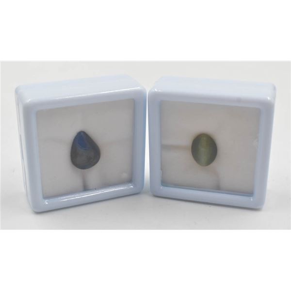 #244-NATURAL SAPPHIRE 8.50CT  & CATE EYE 4.35CT