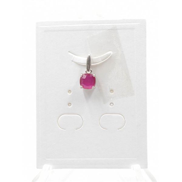 #67-NATURAL RED RUBY PENDANT