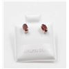 Image 1 : #07-NATURAL GARNET STUD EARRINGS