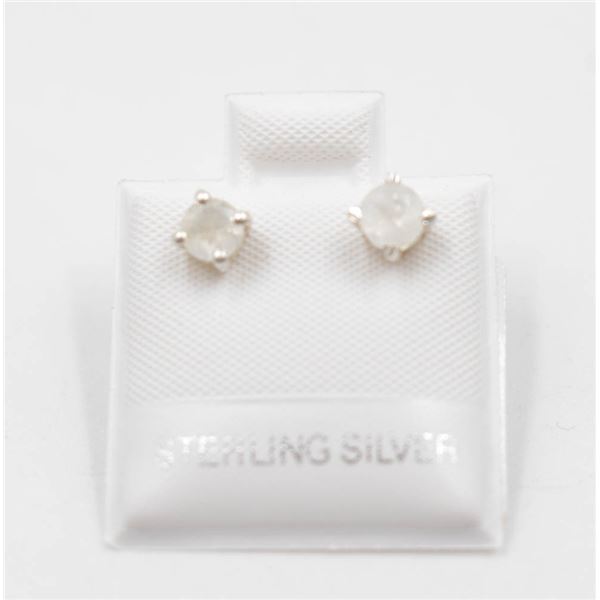 #15-NATURAL MOONSTONE STUD EARRINGS