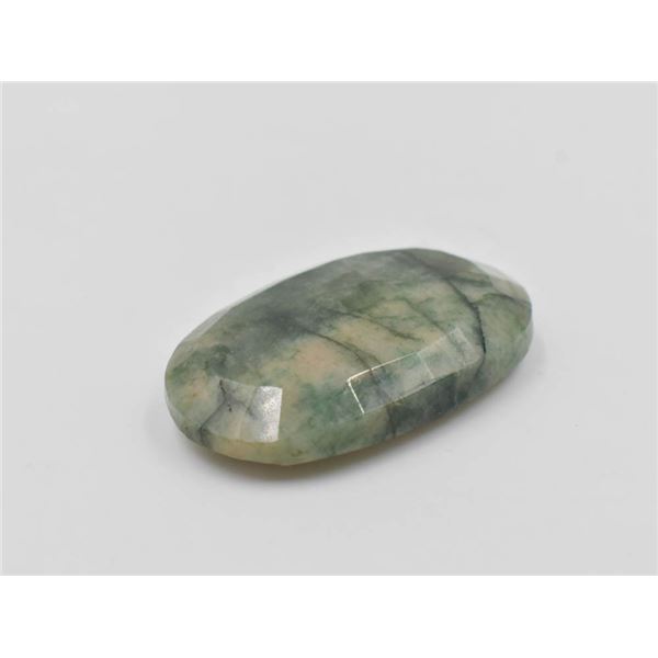 #233-NATURAL GREEN EMERALD GEMSTONE 92.50CT