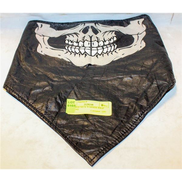 LEATHER NECK WARMER WRAP AROUND