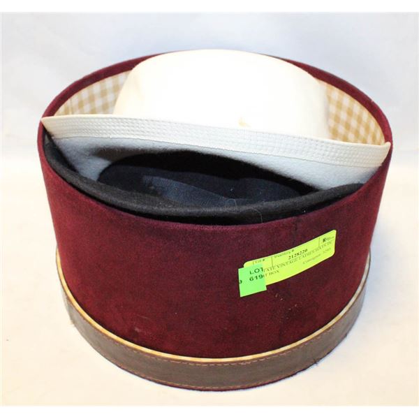 ESTATE VINTAGE LADIES HATS IN HAT BOX