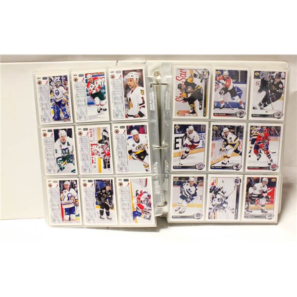 BINDER OF OVER 500 NHL CARDS