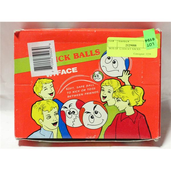 BOX OF 12 HACKY SACKS