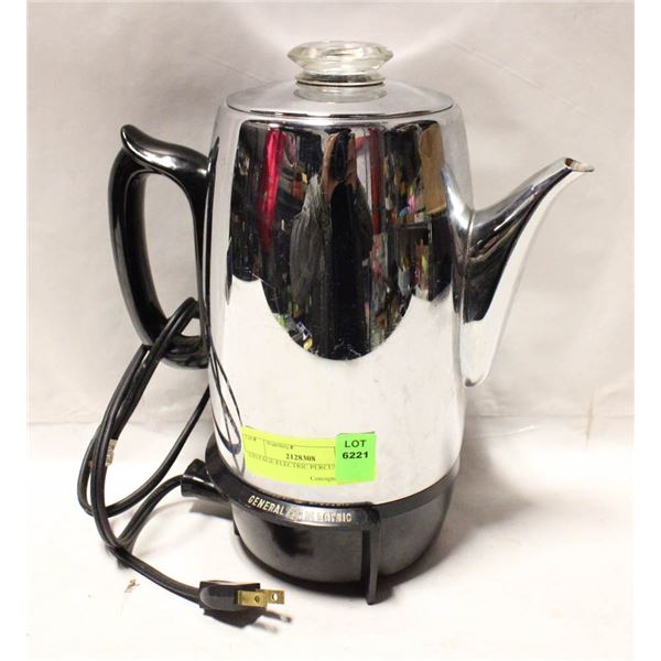 VINTAGE ELECTRIC PERCULATOR