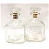 Image 1 : VINTAGE LIQUOR DECANTERS- SET OF 2