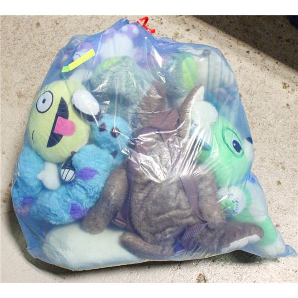 BLUE BAG FILLED W/STUFFIES INCLUDING SQUISHMELLOWS