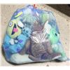 Image 1 : BLUE BAG FILLED W/STUFFIES INCLUDING SQUISHMELLOWS