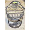 Image 1 : CAST METAL WALL PLANT HANGER- 27" X 15" X 8"