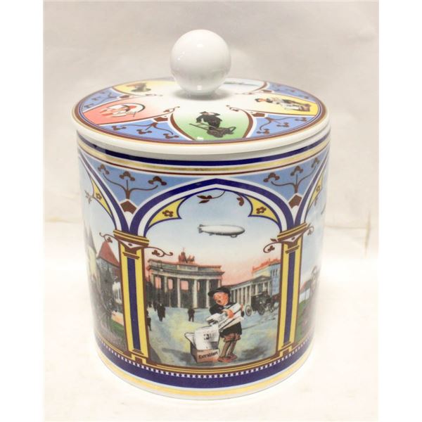 BISCUIT BARREL- TAFELSTERN PORCELAIN GERMANY
