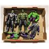 Image 1 : LARGE FLAT OF HULK ACTION FIGURES