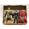 Image 1 : LARGE FLAT OF JUMBO THANOS FIGURES+ANIMATED GLOVE