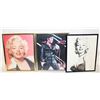 Image 1 : FRAMED PORTAITS 2 ELVIS, 3 MARILYN MONROE