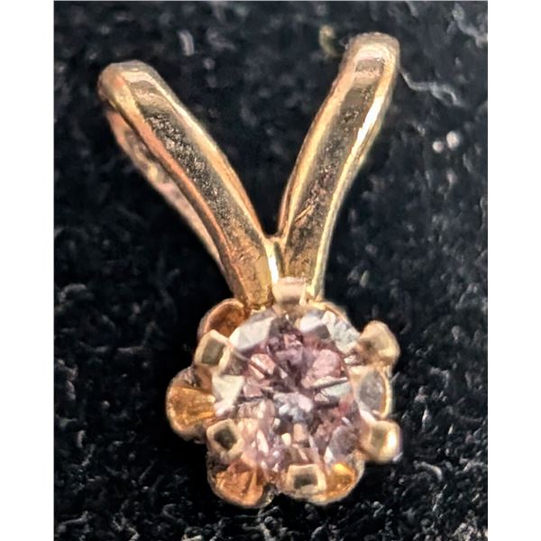 14K LAB DIAMOND (0.05CT) PENDANT